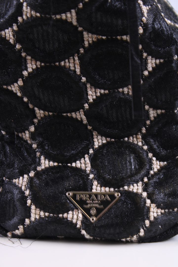 Prada Prada Handbag Black/ Cream