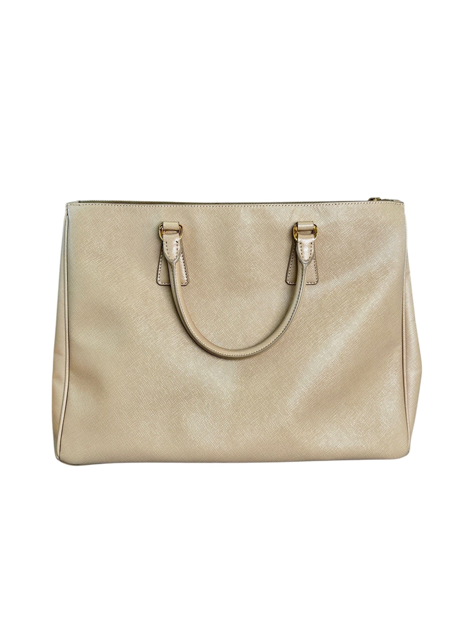 Prada Prada Large Nude Saffiano Bag