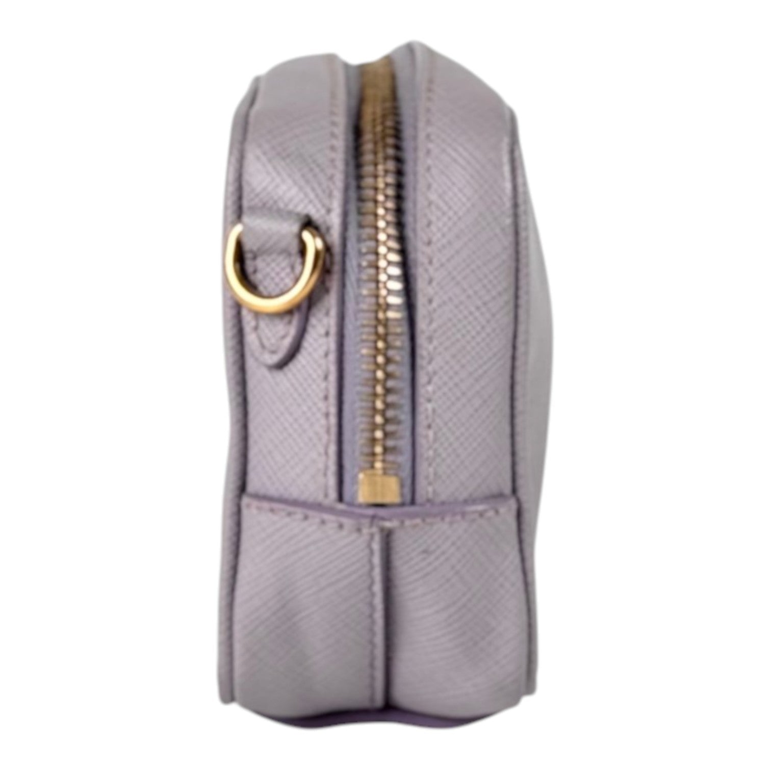 Prada Prada Lilac Mini Saffiano Crossbody Camera Bag