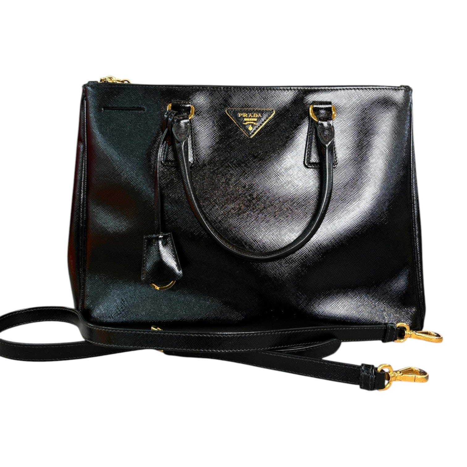 Prada Prada Medium Black Saffiano Bag