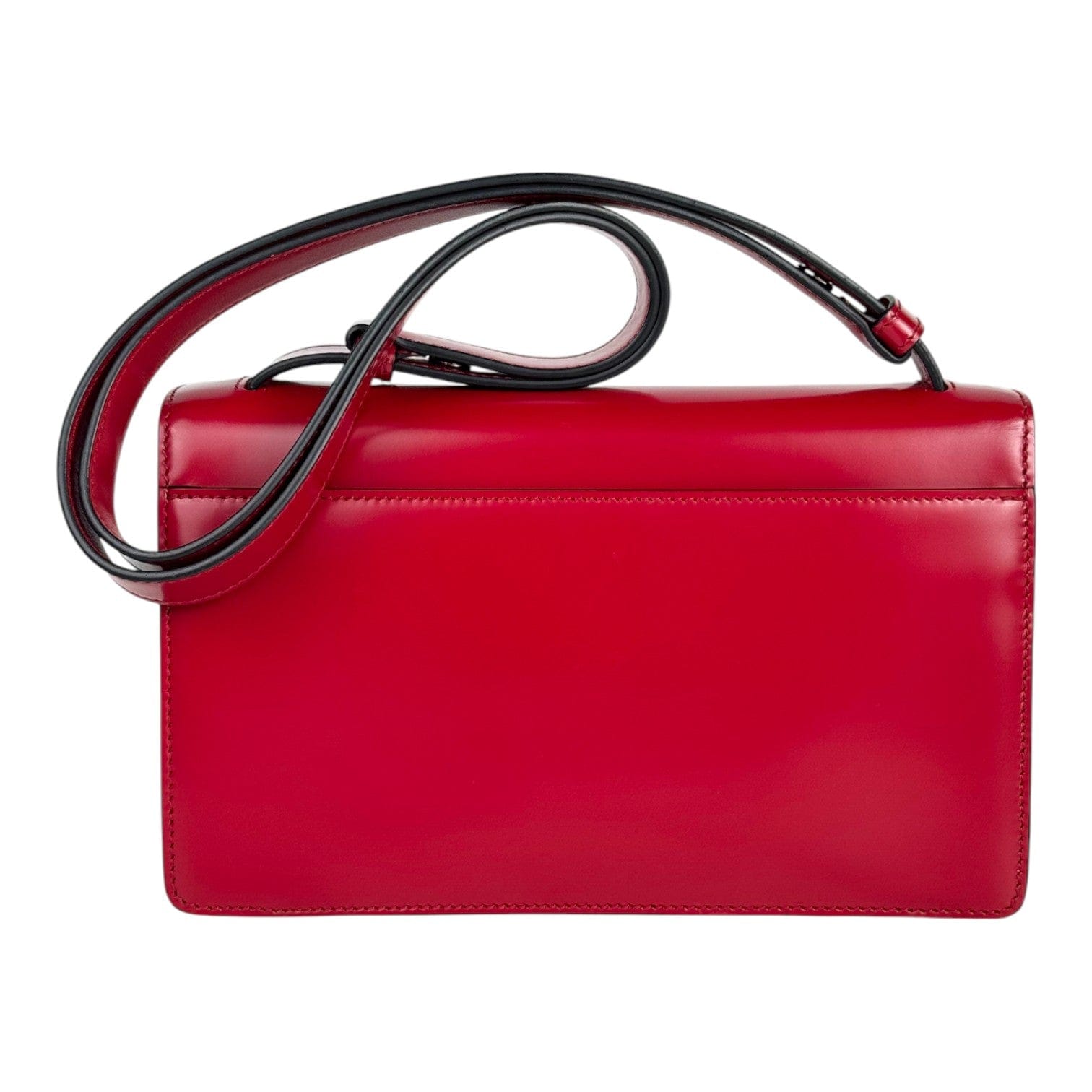 Prada Prada Red Pattina Shoulder Bag