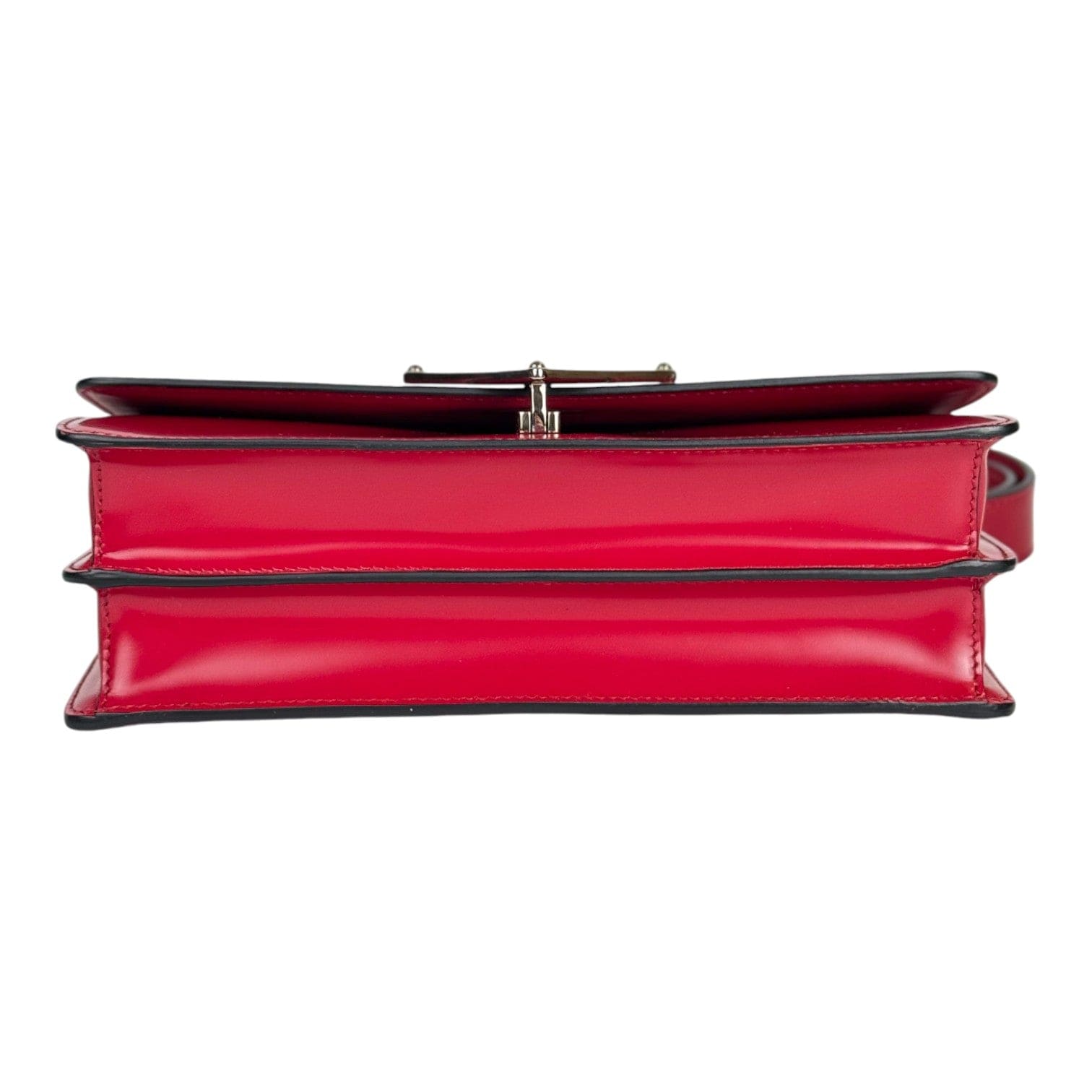 Prada Prada Red Pattina Shoulder Bag