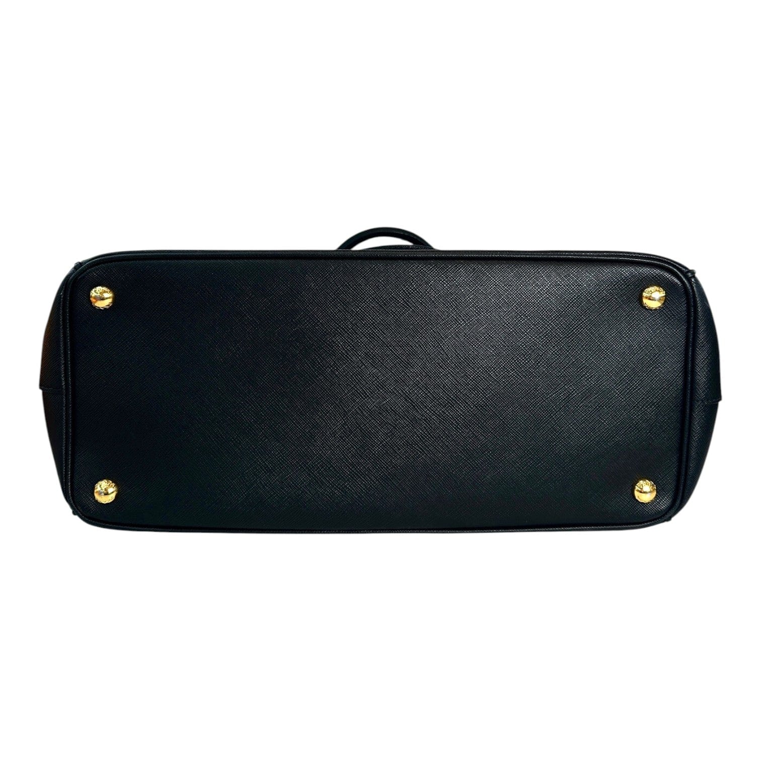 Prada Prada Saffiano Med Black Bag with Strap