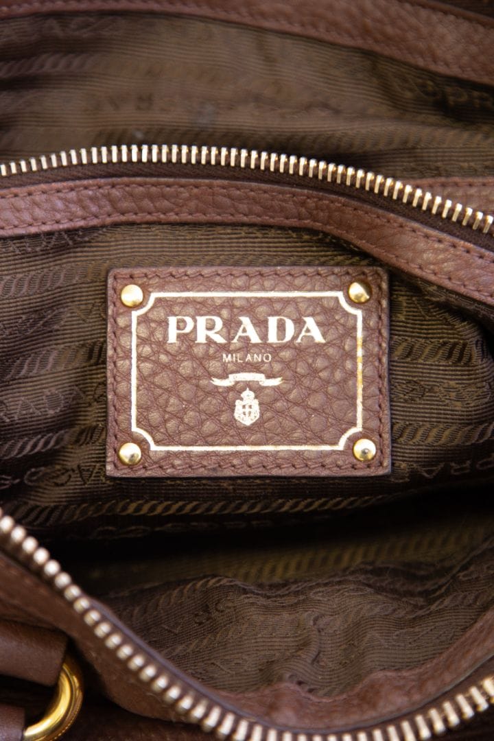 Prada Prada Top Handle Handbag Brown