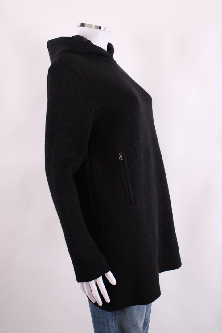 Prada Prada L/S Side Zip Hoodie Tunic Black S
