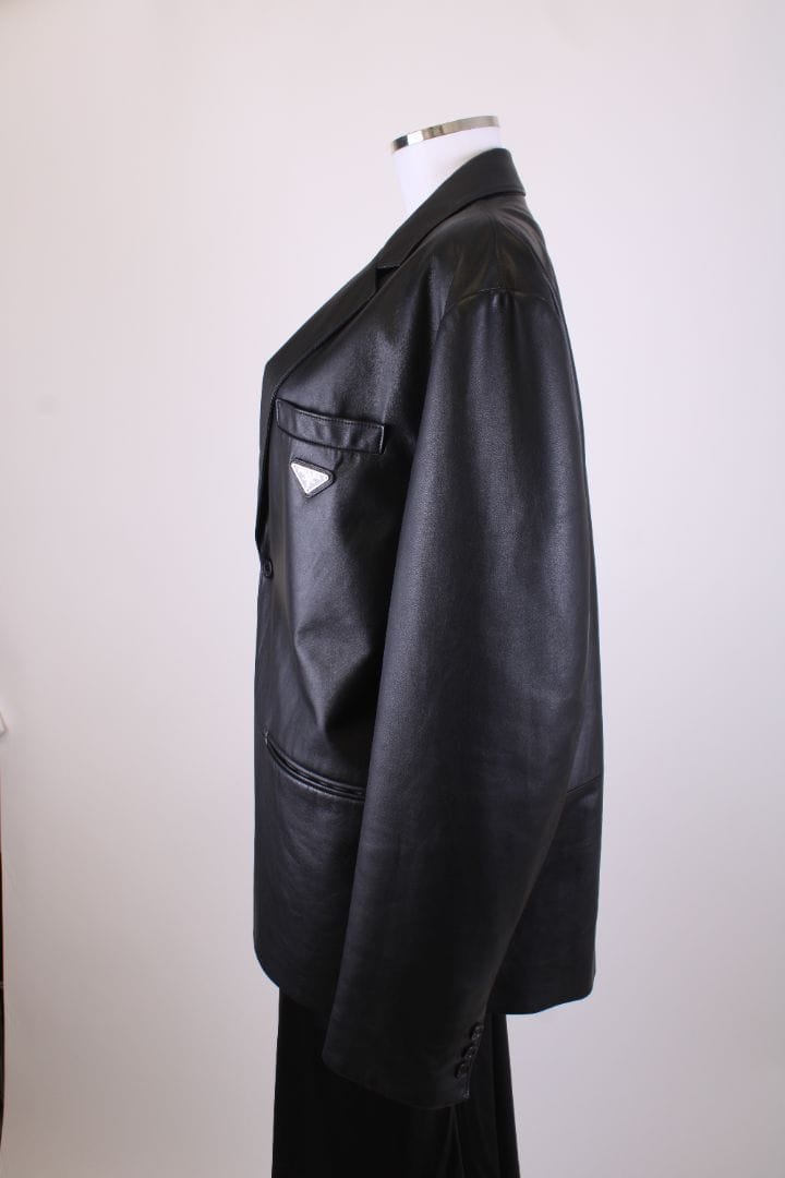 Prada Prada Leather Jacket Black M