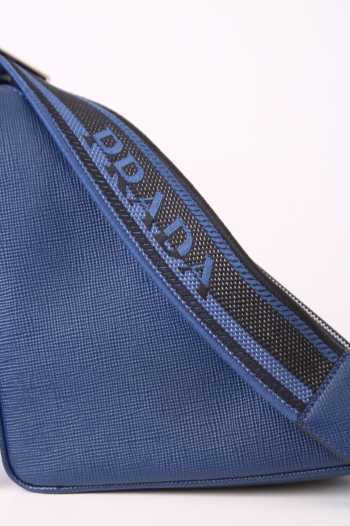 Prada Prada Triangle Crossbody Blue