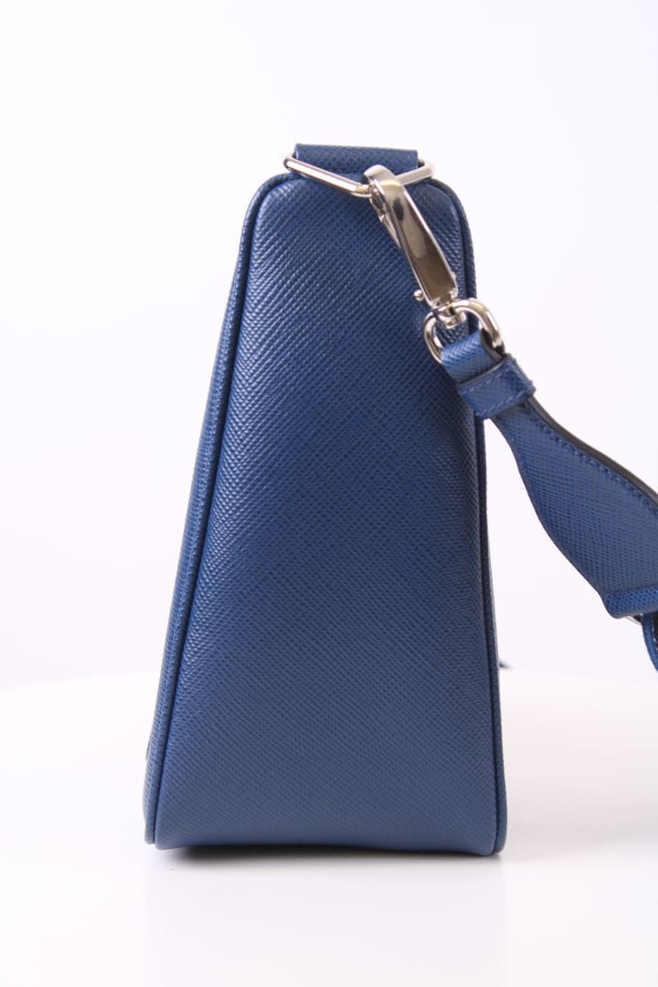 Prada Prada Triangle Crossbody Blue