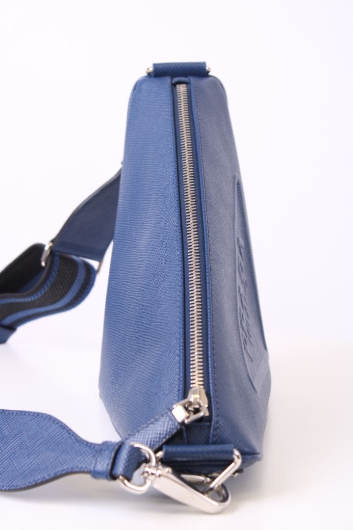 Prada Prada Triangle Crossbody Blue