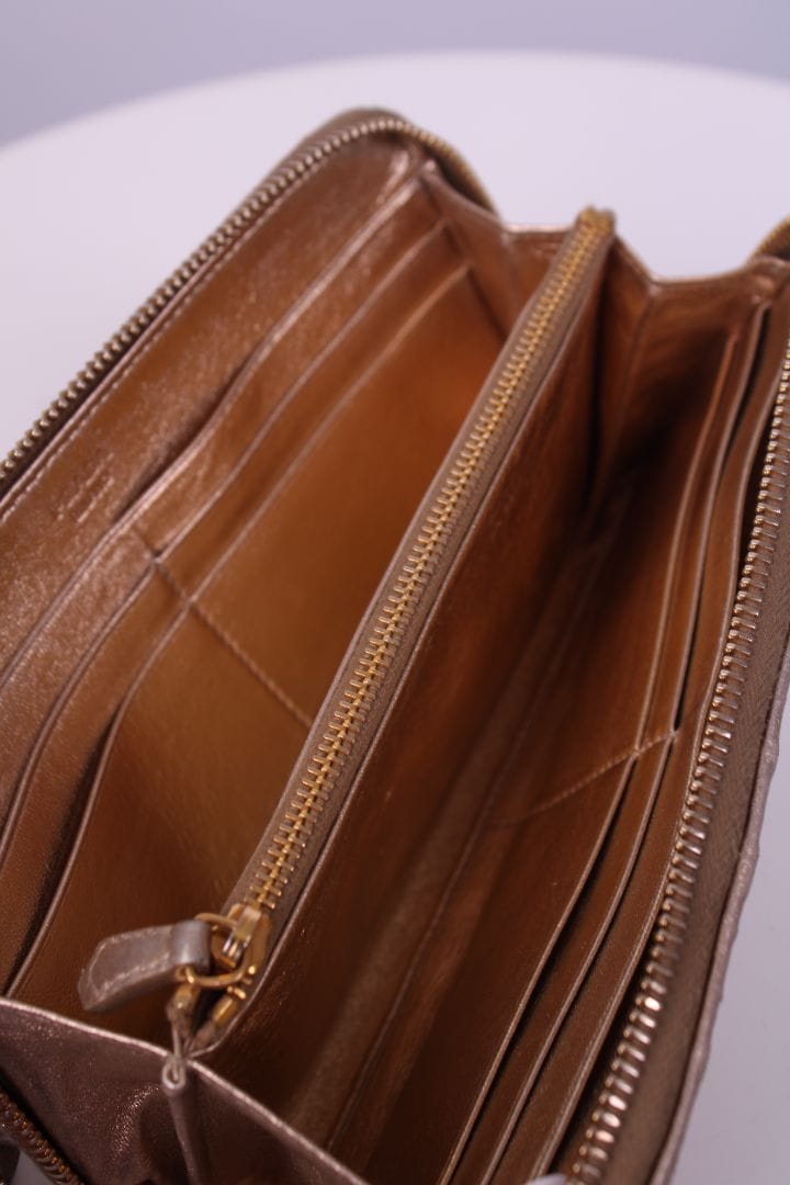 Prada Prada Long Wallet Gold