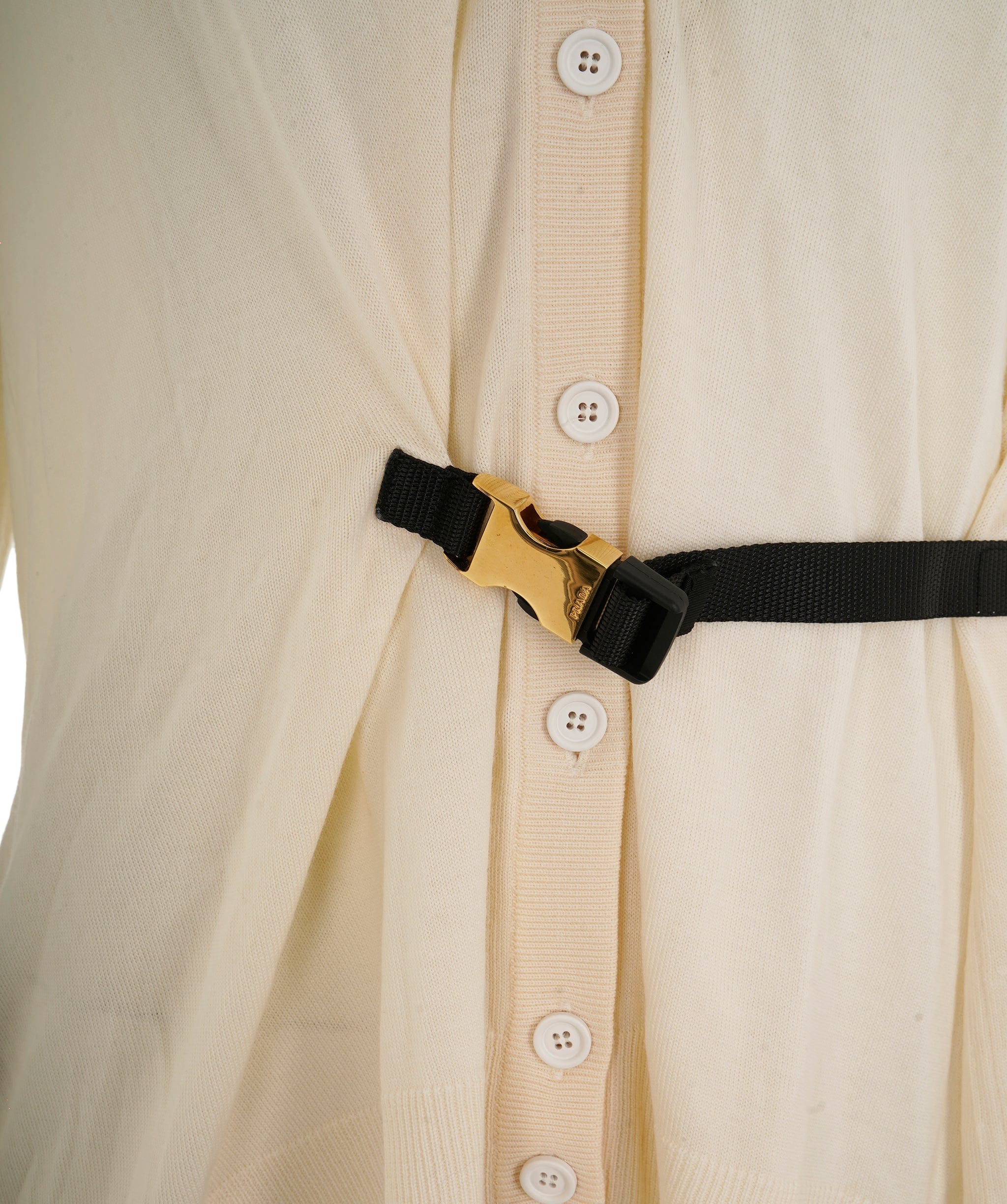 Prada Prada – Mohair-Blend Feather-Trim Cardigan with Belt ALC2422