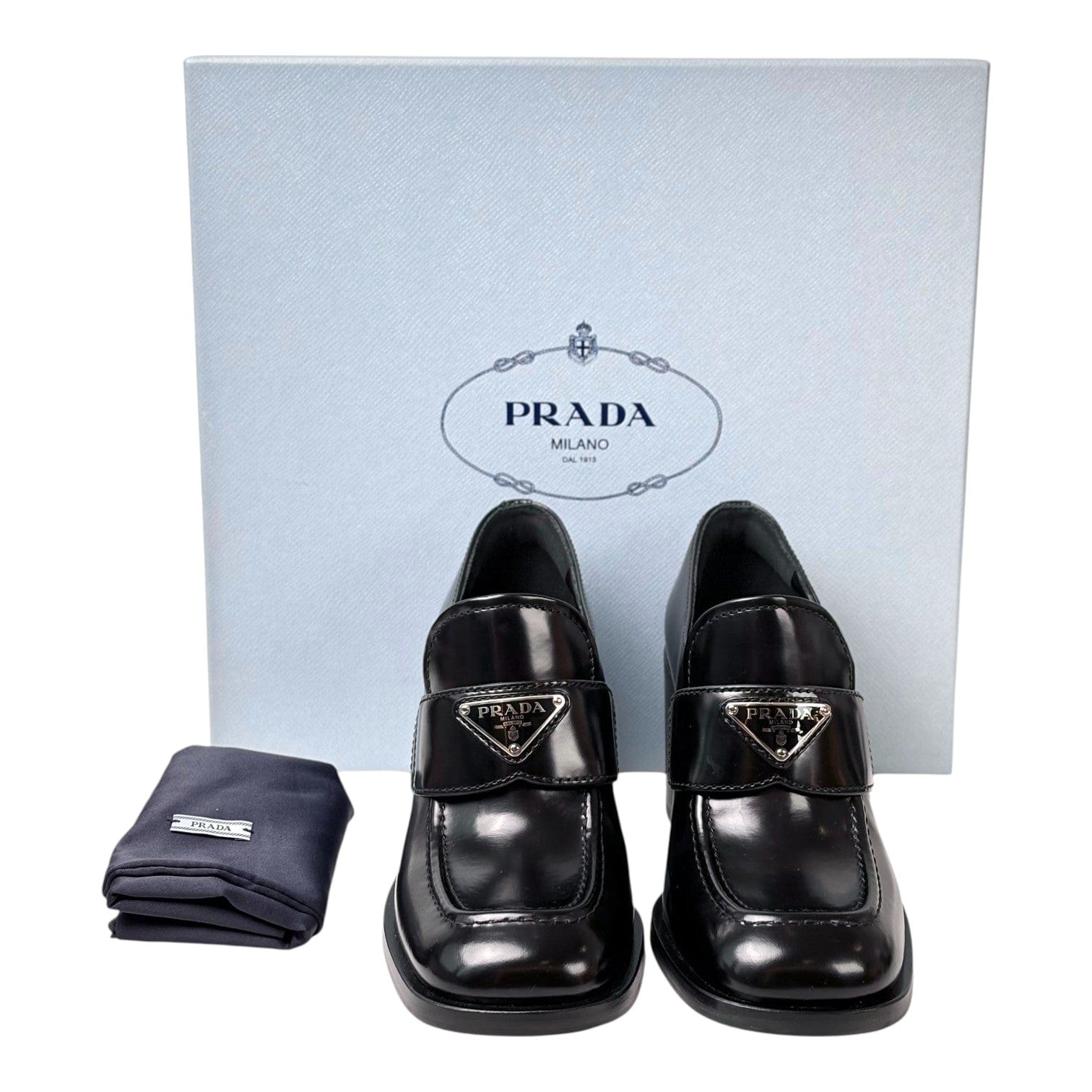 Prada Prada Black Loafer Shoes #38