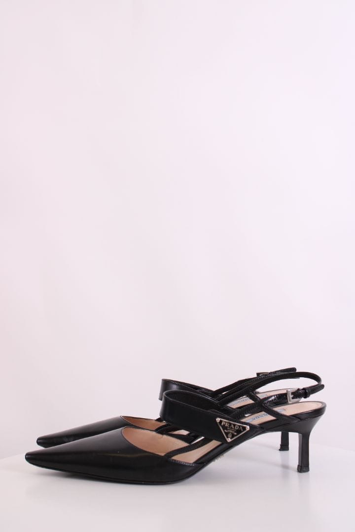Prada Prada Slingback Heels Black 39.5
