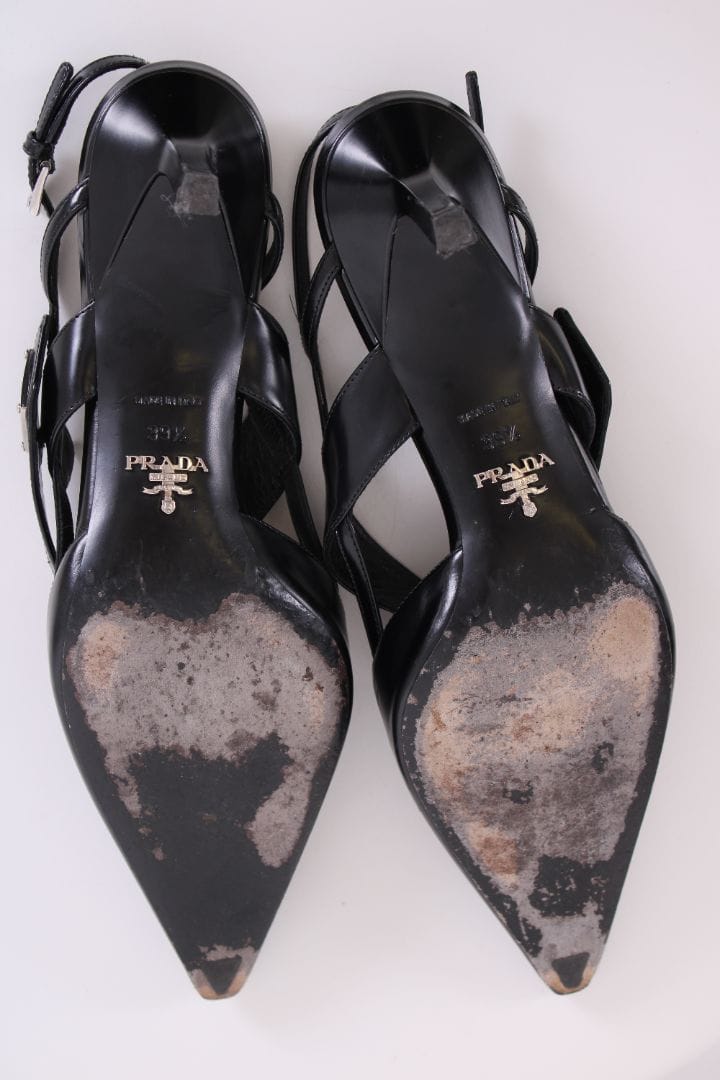 Prada Prada Slingback Heels Black 39.5