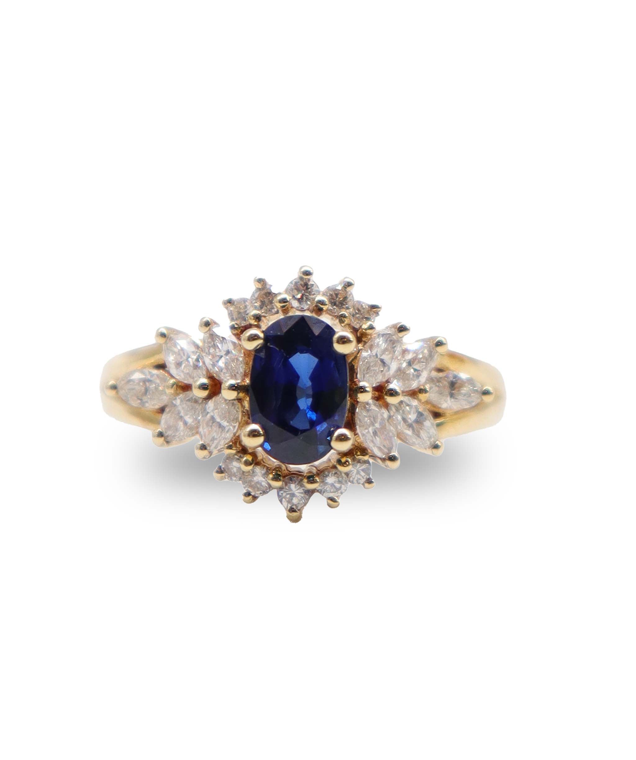 Pricing Data Tokyo 18K Sapphire Ring S1.03 D0.69 4.5g Medium J0923D283Z