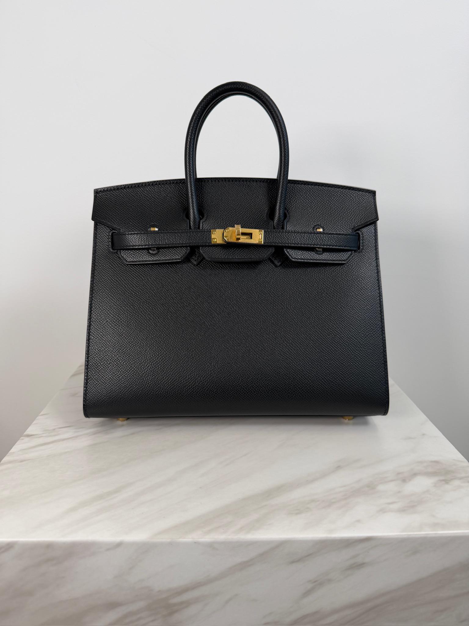 Prime Concierge Hermès Birkin 25 Black Epsom Sellier Gold Hardware