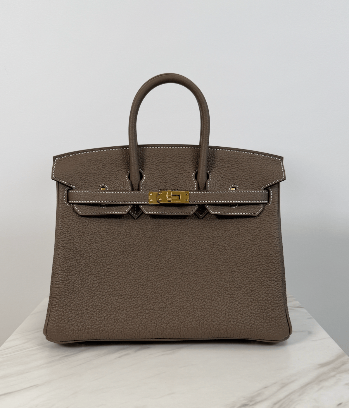 Hermès Birkin 25 Etoupe Togo Gold Hardware