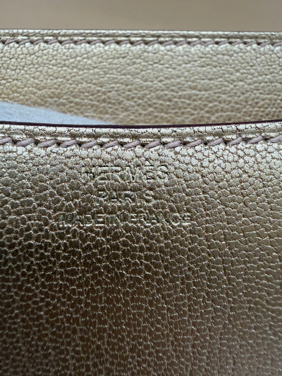 Hermès Constance 18 Dore Chevre Permabrass Hardware