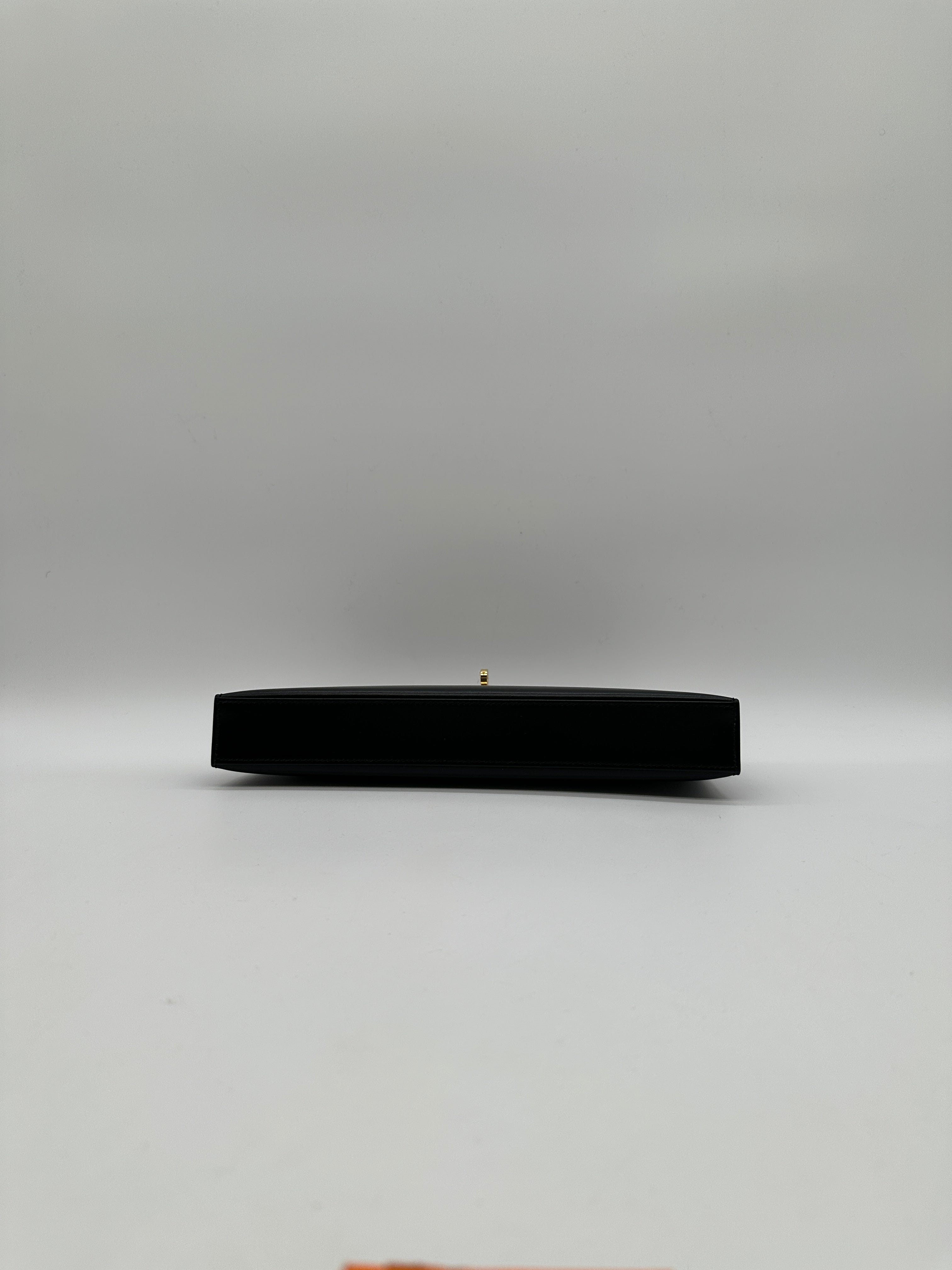Hermès Kelly Elan Black Box Gold Hardware