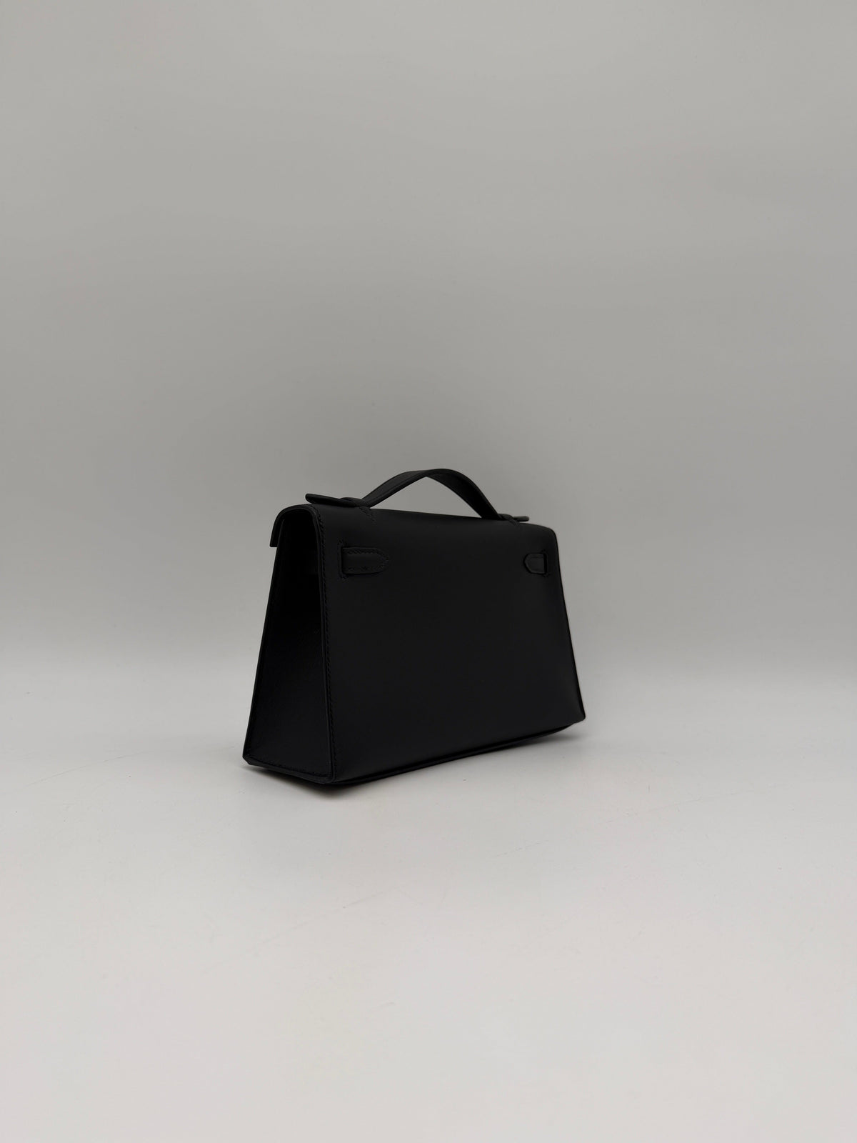 Prime Concierge Hermès Kelly Pochette Black Swift Palladium Hardware
