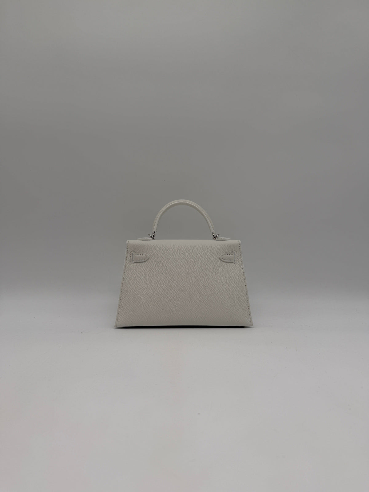 Prime Concierge Hermès Mini Kelly White Epsom Palladium Hardware