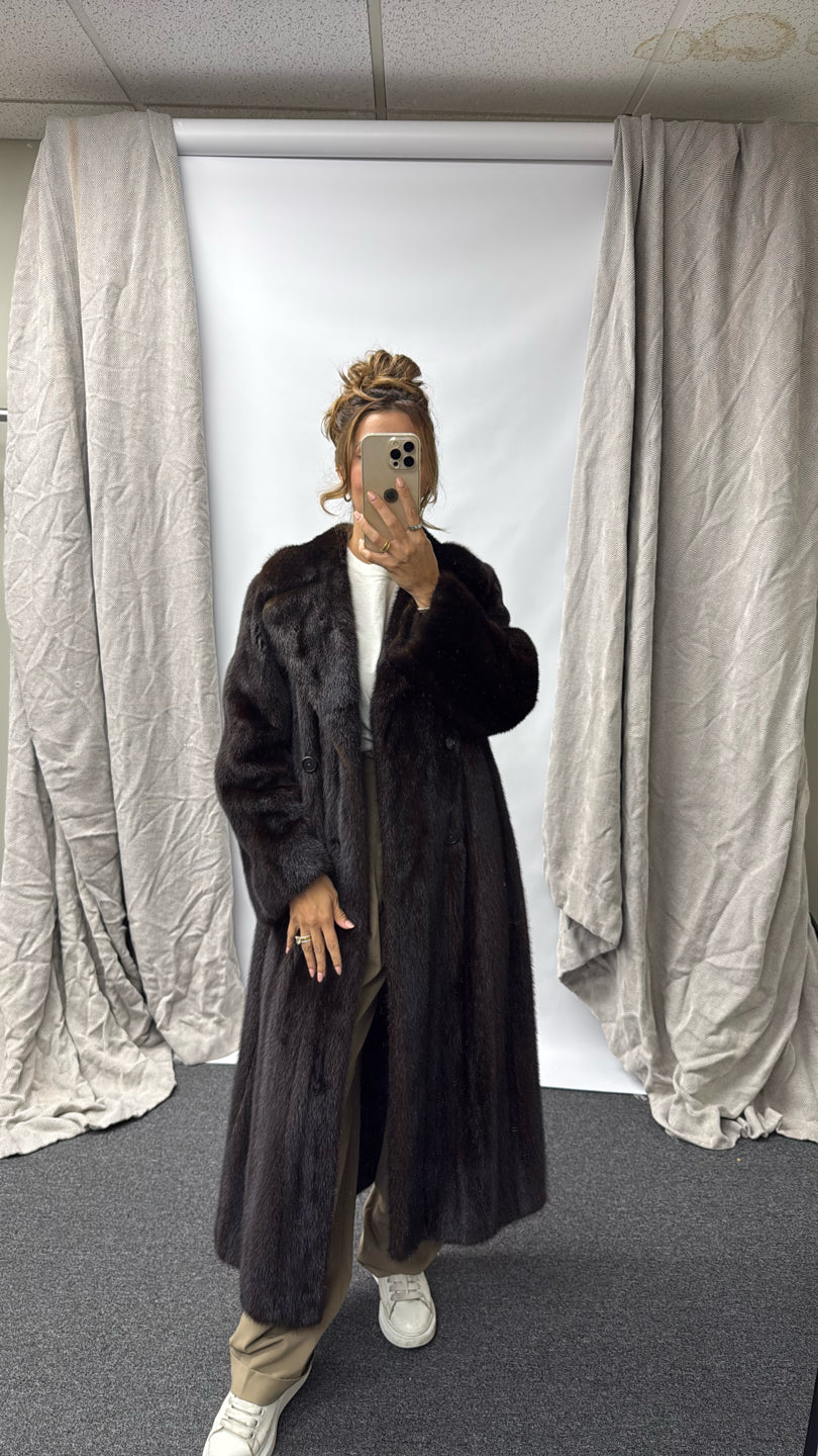 NATURAL RANCH MINK COAT None