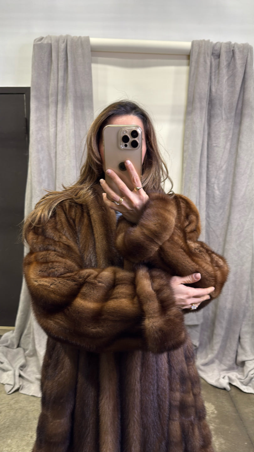 Whiskey Mink Coat - Whiskey GM16041901193