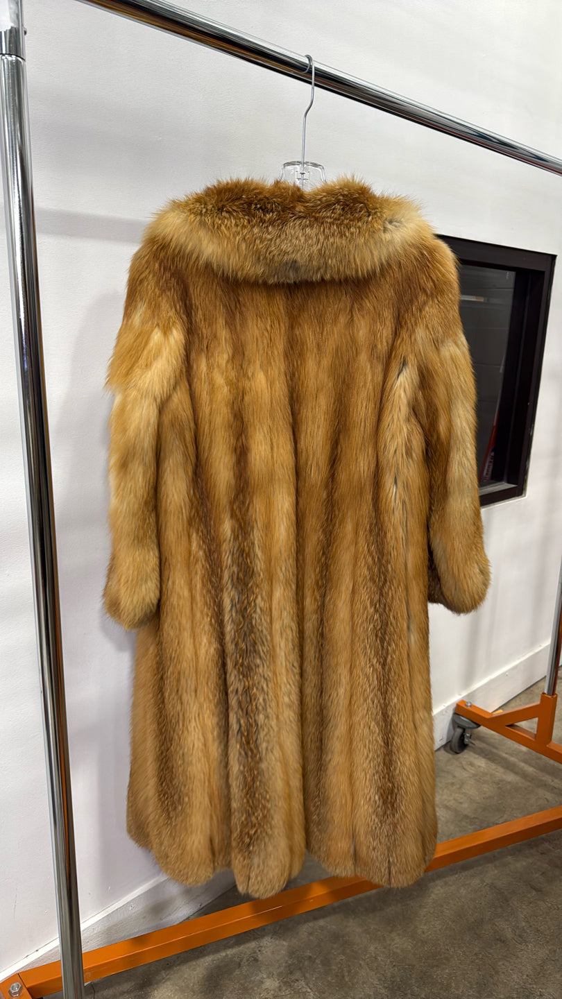 Natural Red Fox Coat - Red GM16082617123