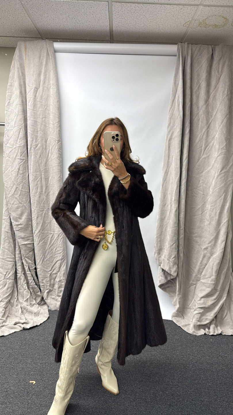 RANCH MINK COAT Brown