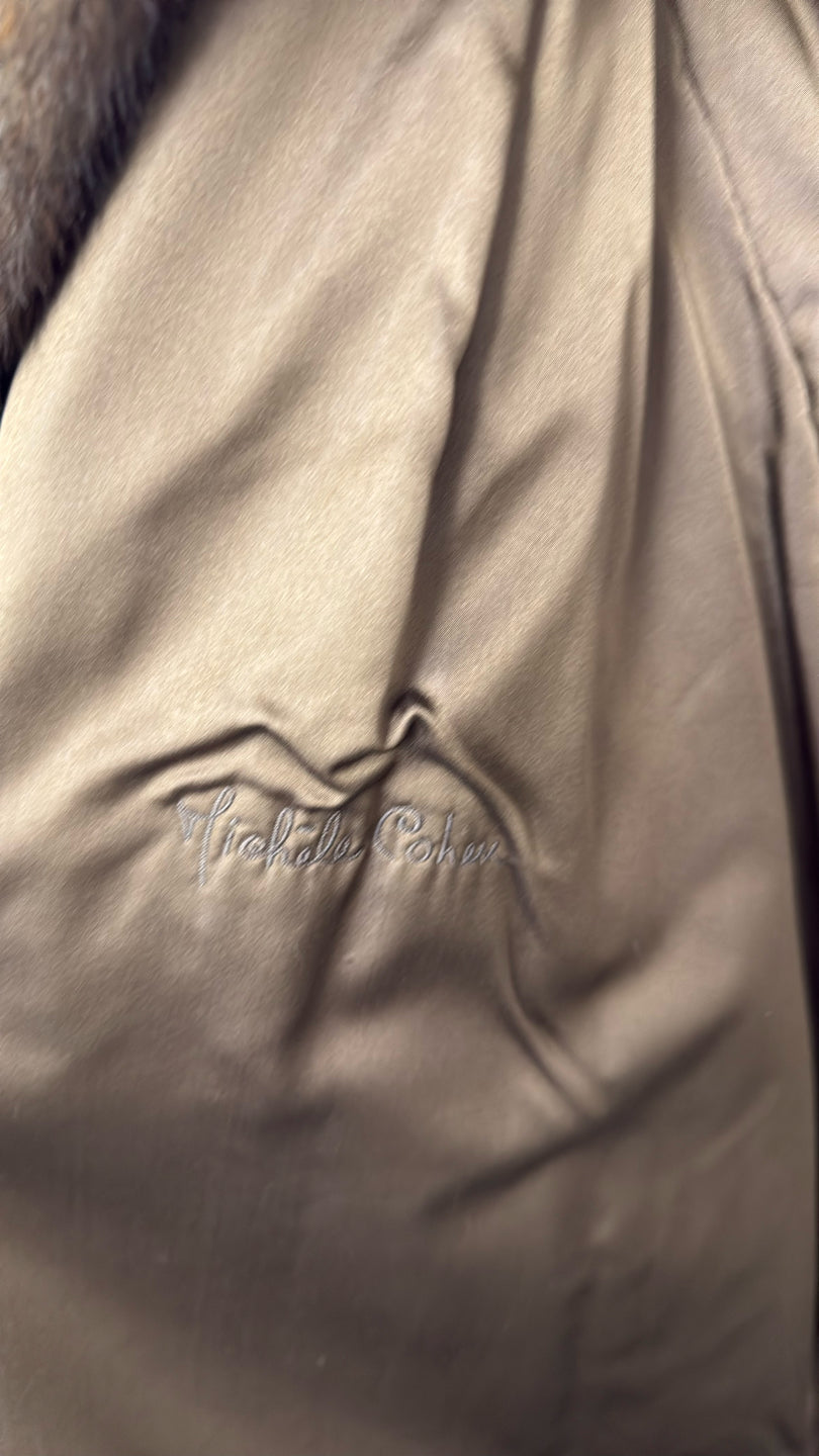 NATURAL LUNARAINE MINK COAT Brown