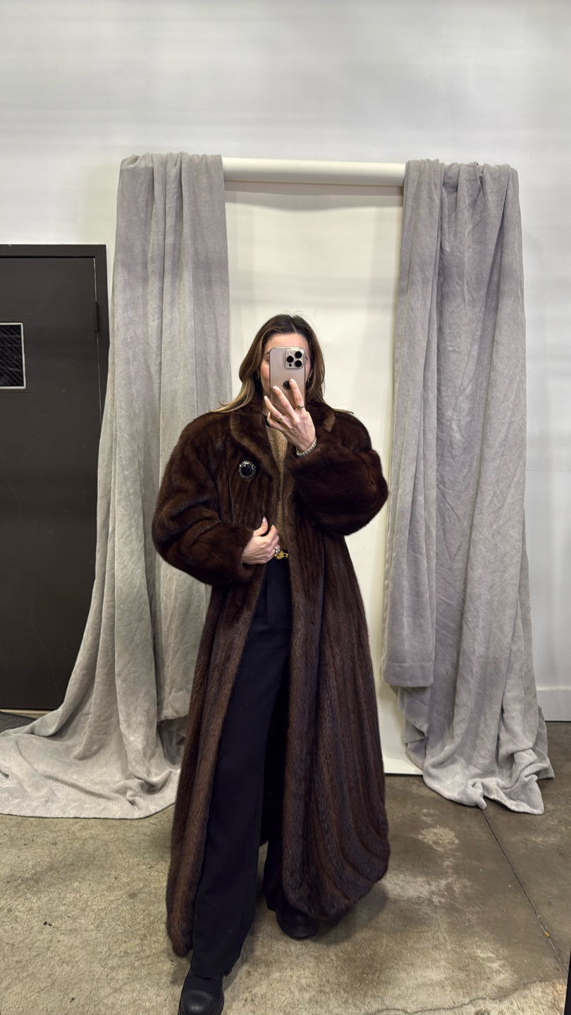 Natural Lunaraine Mink Coat - Brown GM16041904481
