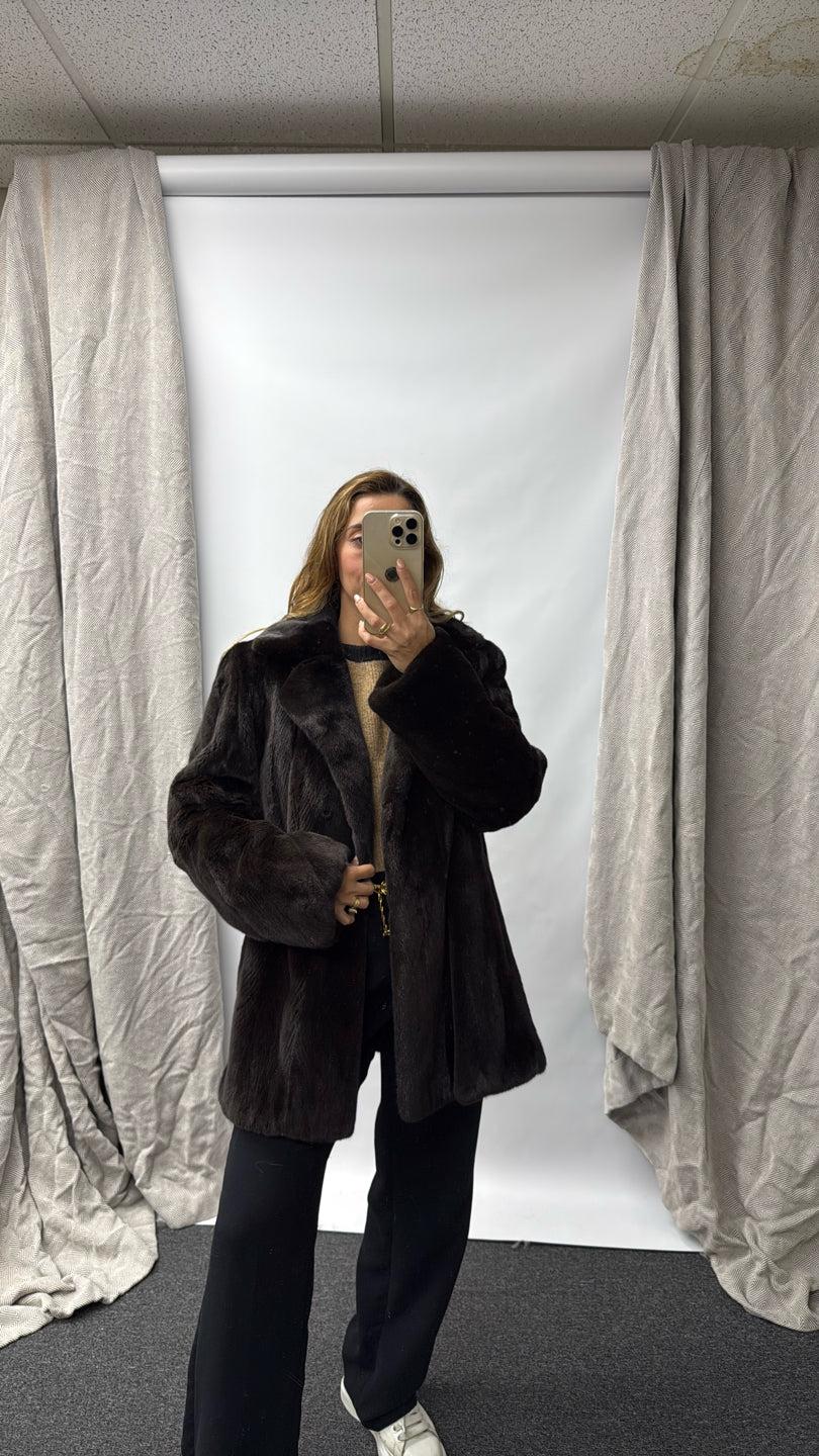 BROWN MINK JACKET
JACKET Black