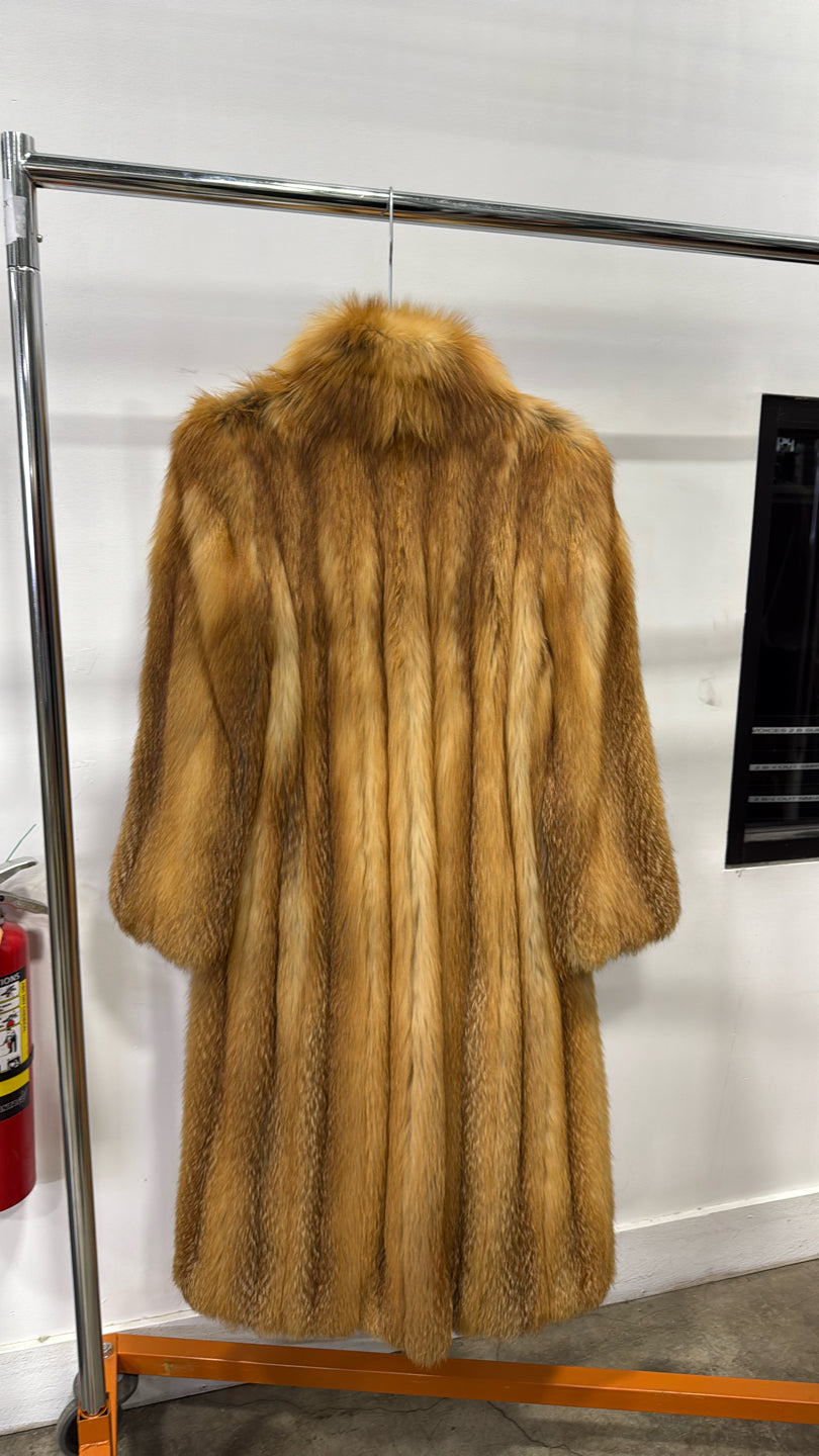 Natural Red Fox Coat - Red GM16041901178