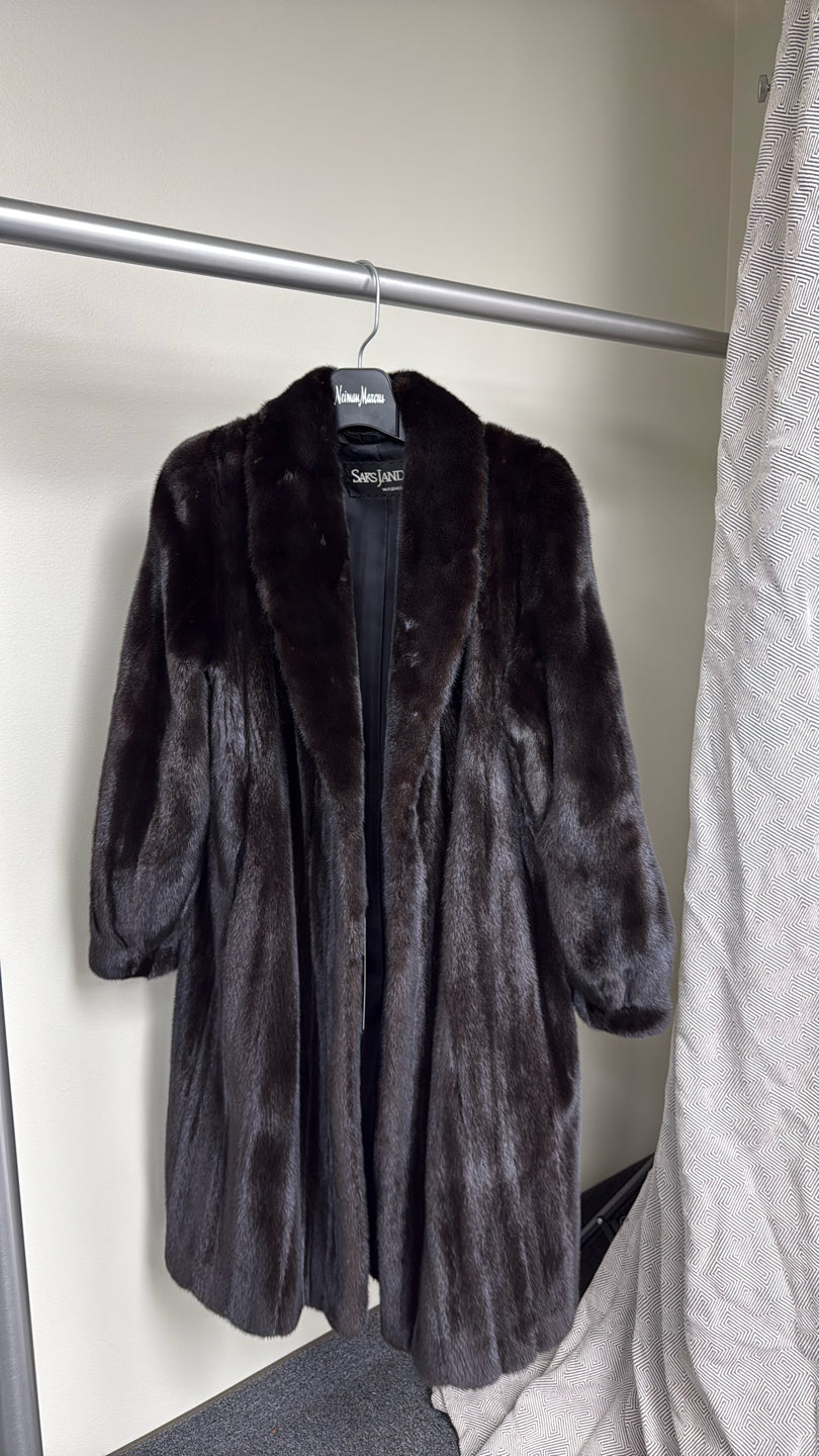 NATURAL RANCH MINK COAT Black
