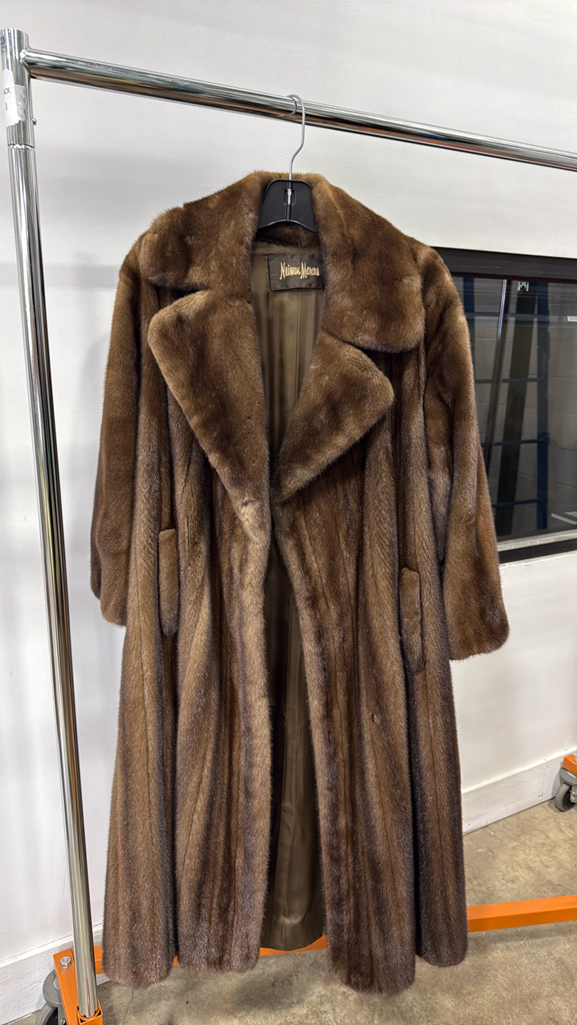 Natural Lunaraine Mink Coat With Sable Collar - Brown GM16041902282
