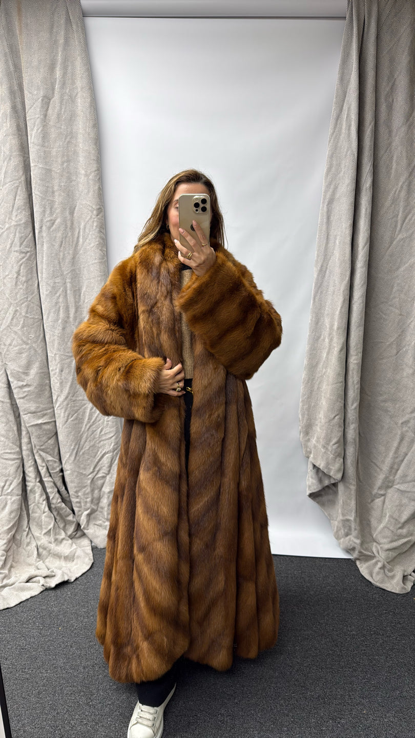 WILD KOLINSKY COAT Brown