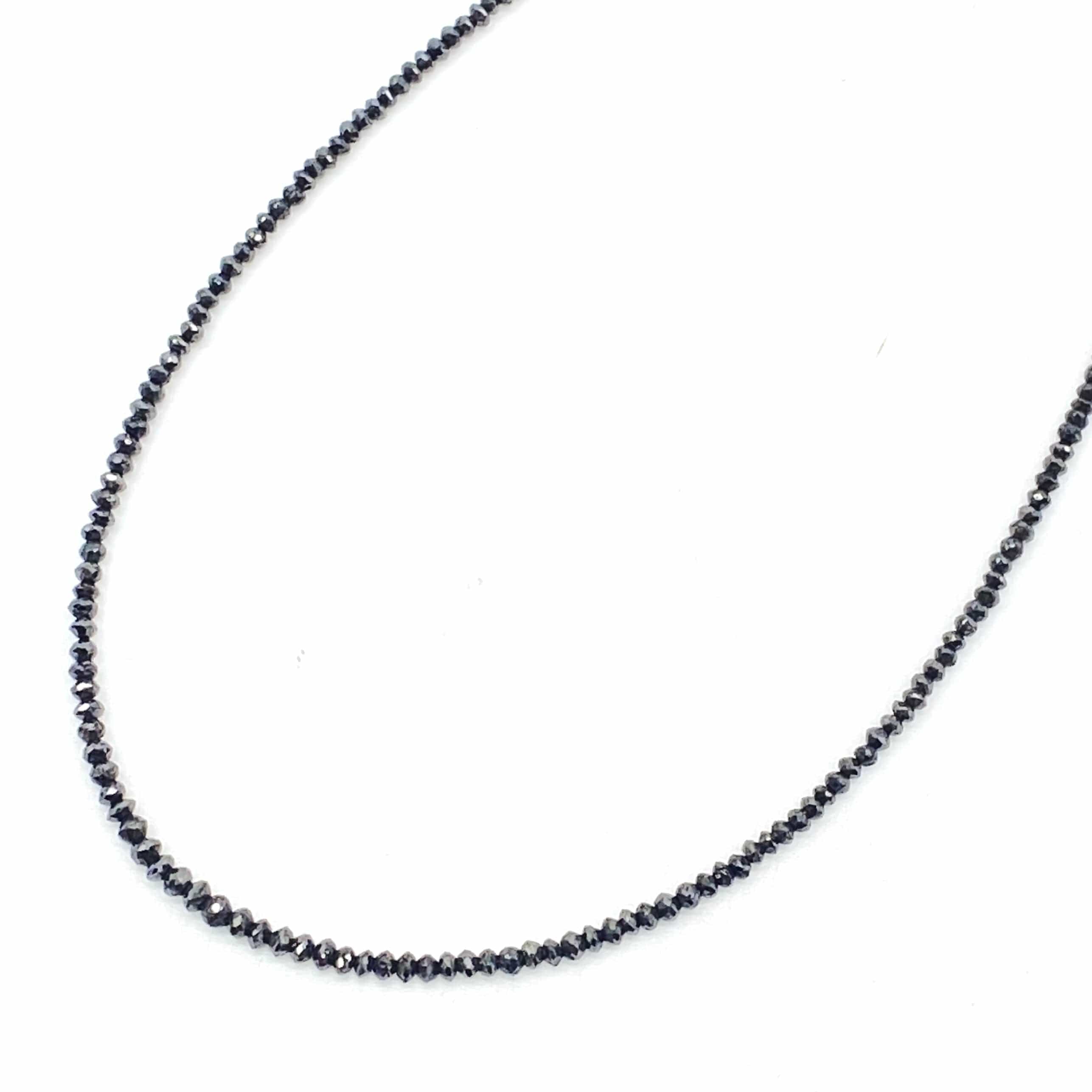 PURPOSE 49839 K18WG BLACK DIAMOND NECKLACE 15.00 4.1g