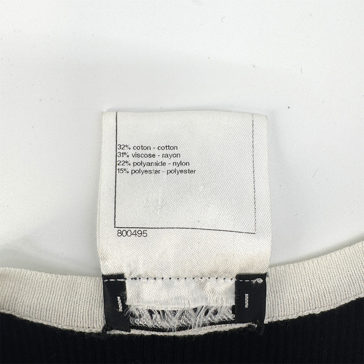 PURPOSE CHANEL COCO BUTTON SLEEVELESS KNIT DRESS BLACK WHITE COTTON 38 P43 RTW 90292105