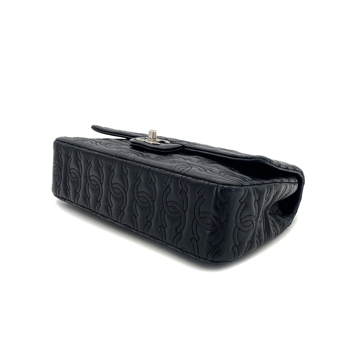 PURPOSE CHANEL COCOMARK CHAIN SHOULDER BAG BLACK LEATHER 90304185