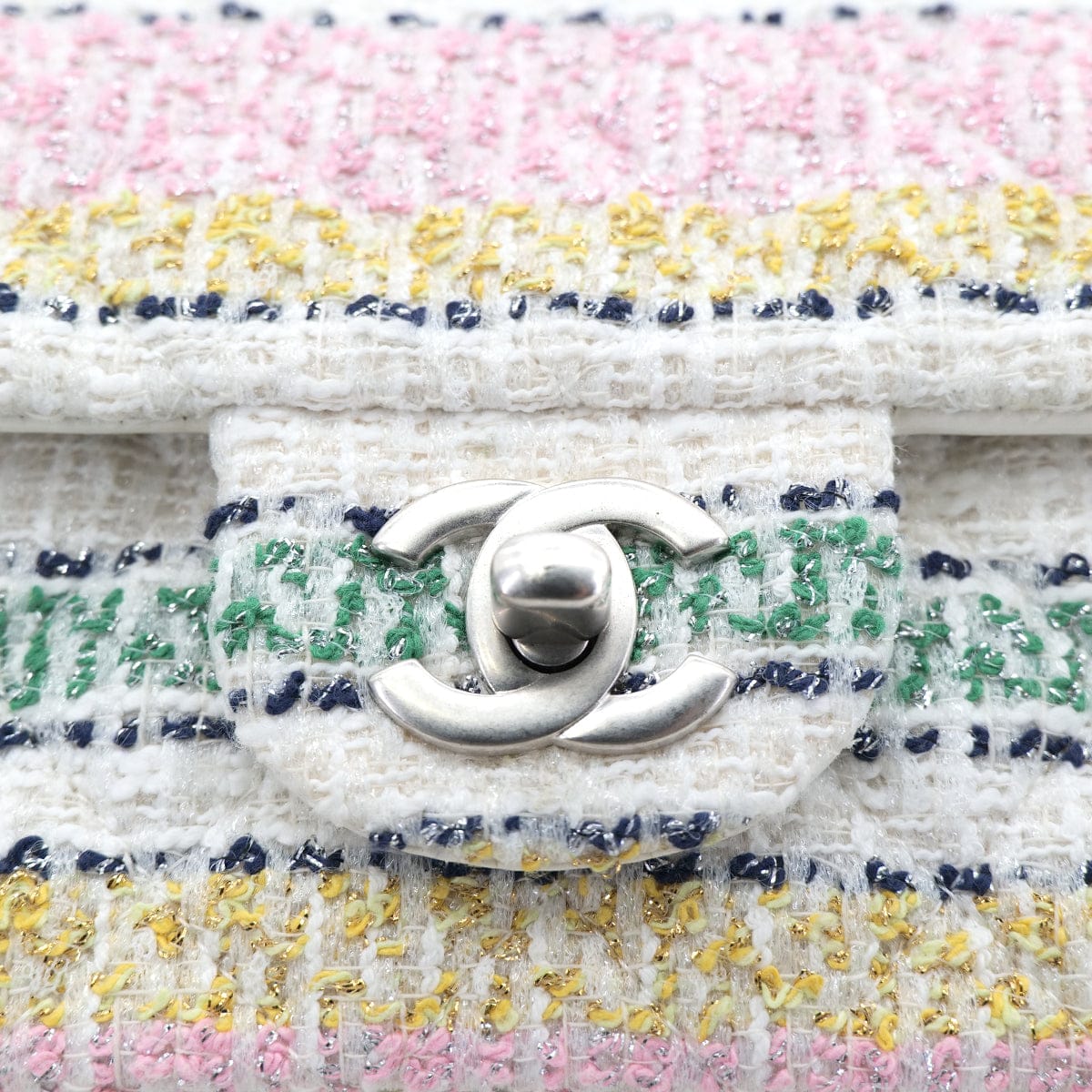 PURPOSE CHANEL MATELASSE CHAIN SHOULDER BAG MULTICOLOR TWEED 90303733