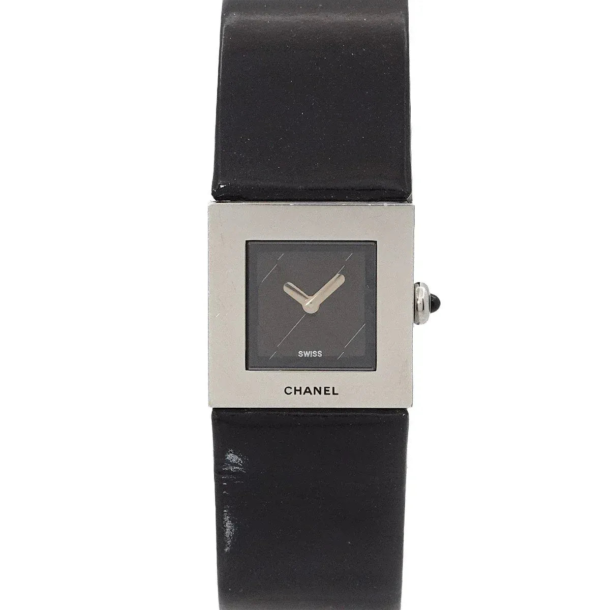PURPOSE CHANEL Matelasse H0116 Quartz Black Dial Ladies Vintage Watch 90271687