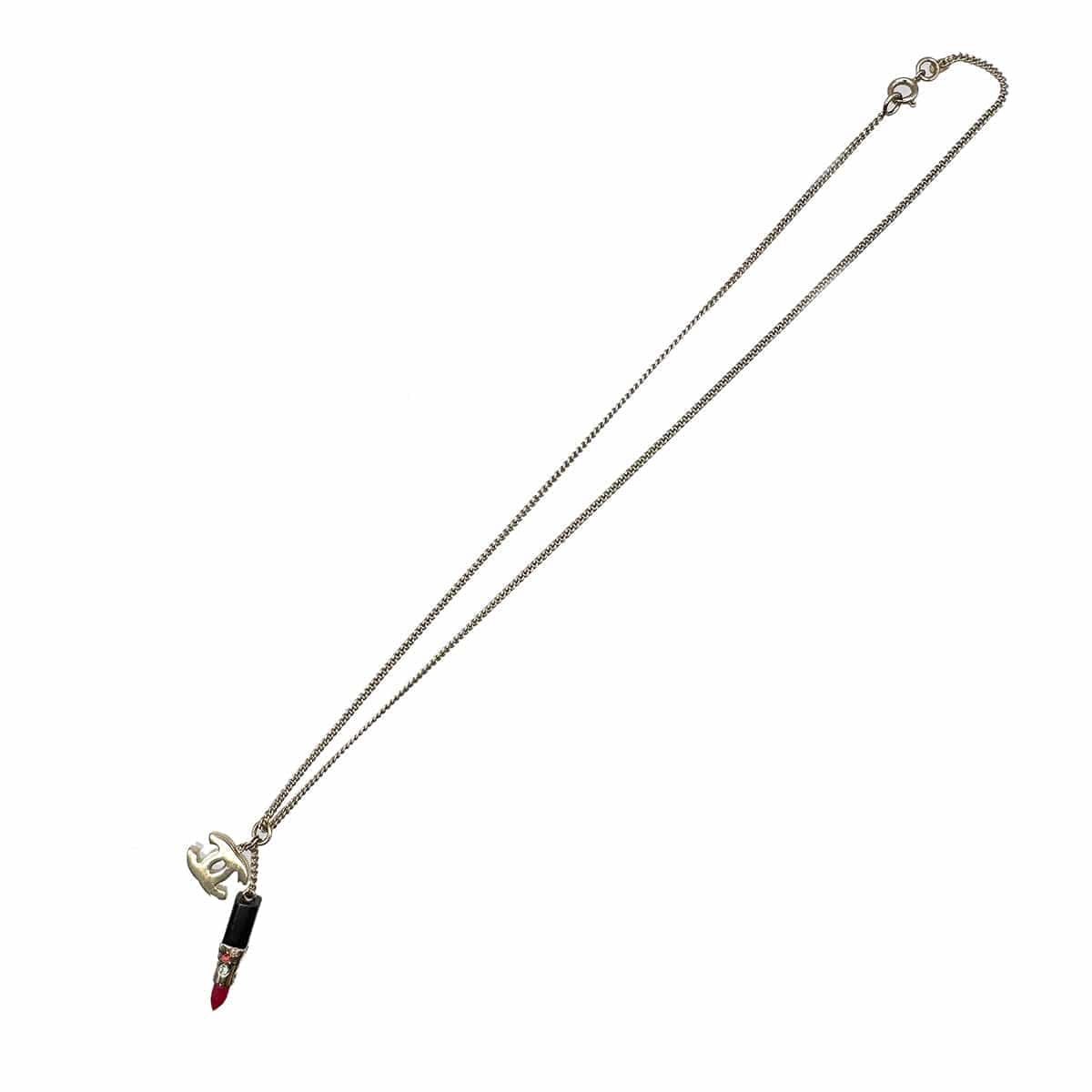 PURPOSE CHANEL NECKLACE COCOMARK LIPSTICK MOTIF ACCESSORY 04A 90269229