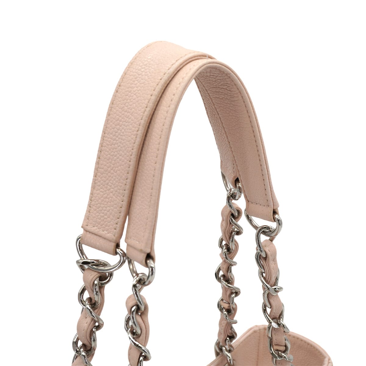 PURPOSE CHANEL PST CHAIN TOTE BAG PINK CAVIAR SKIN GOLD HARDWARE 90325798