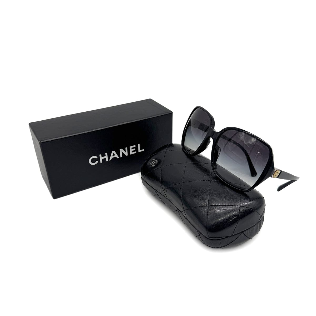 PURPOSE CHANEL SUNGLASSES COCOMARK BLACK EYEWEAR 90308347