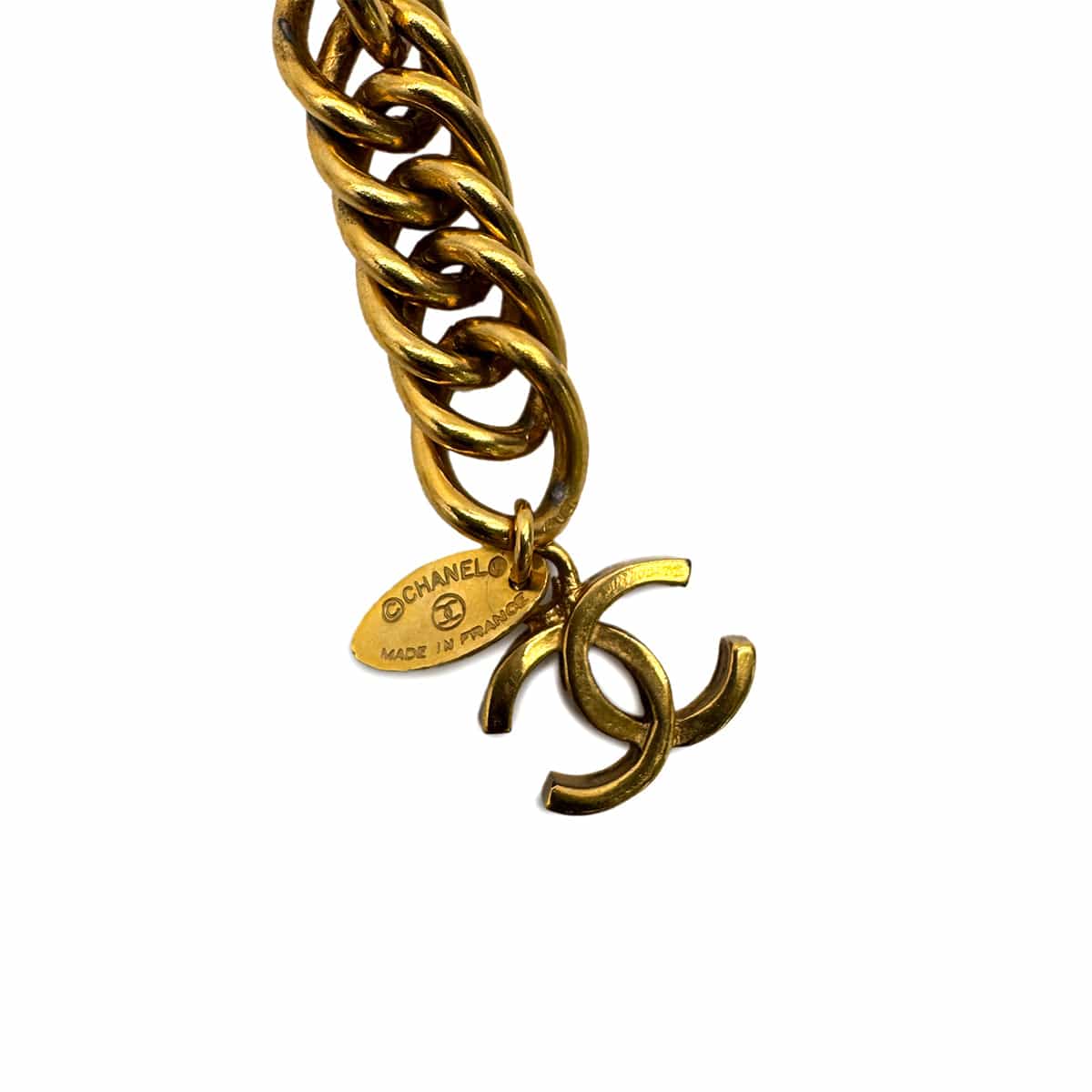 PURPOSE CHANEL VINTAGE CHAIN BELT LION COCOMARK ACCESSORY 90308354