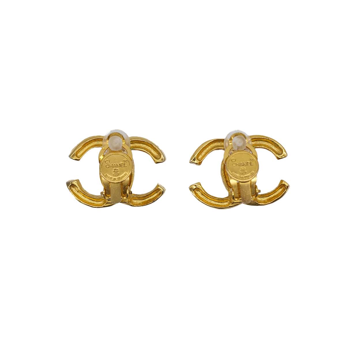 PURPOSE CHANEL VINTAGE EARRINGS COCOMARK GOLD ACCESSORY 90307383