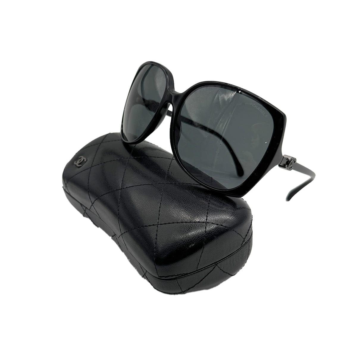 PURPOSE CHANEL VINTAGE SUNGLASSES COCOMARK BLACK EYEWEAR 90310267