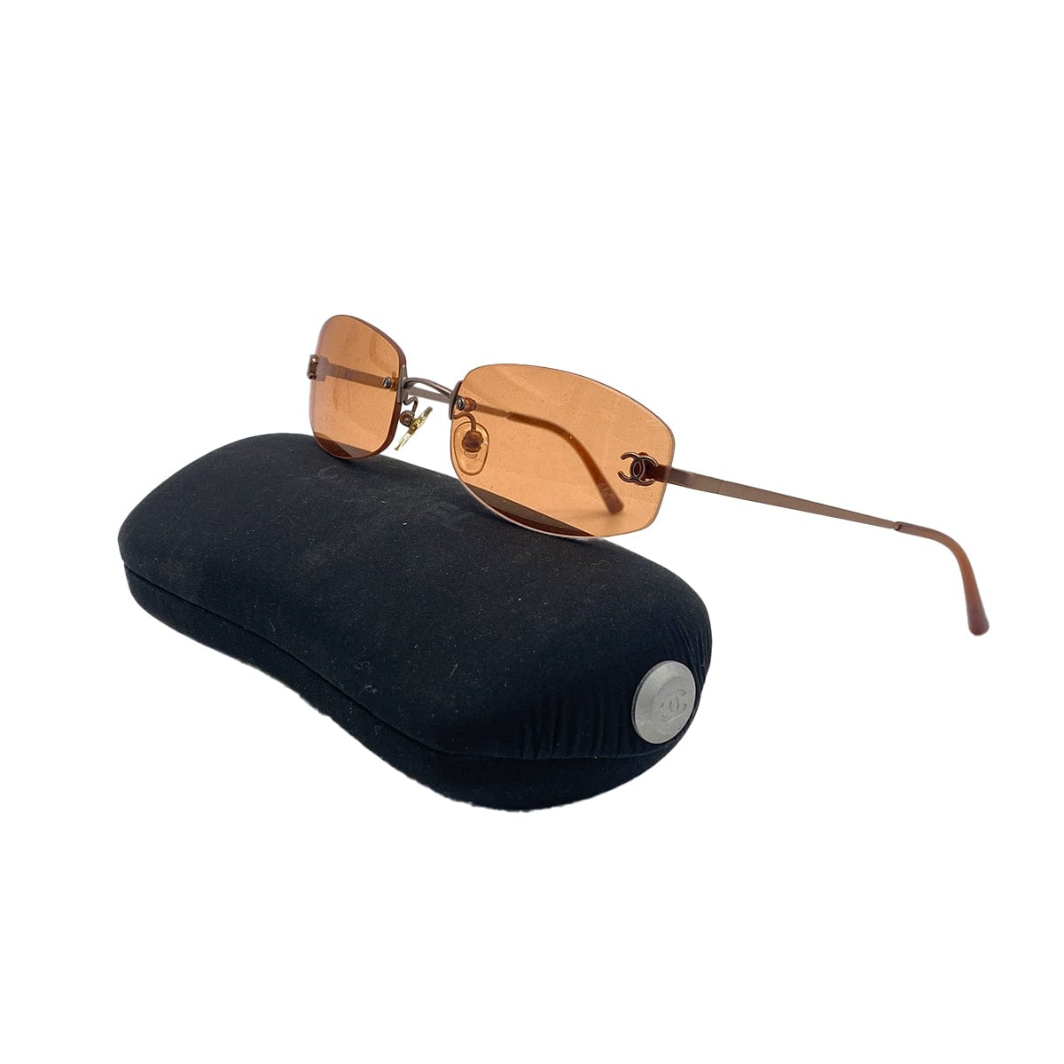 PURPOSE CHANEL VINTAGE SUNGLASSES COCOMARK BROWN EYEWEAR 90308287