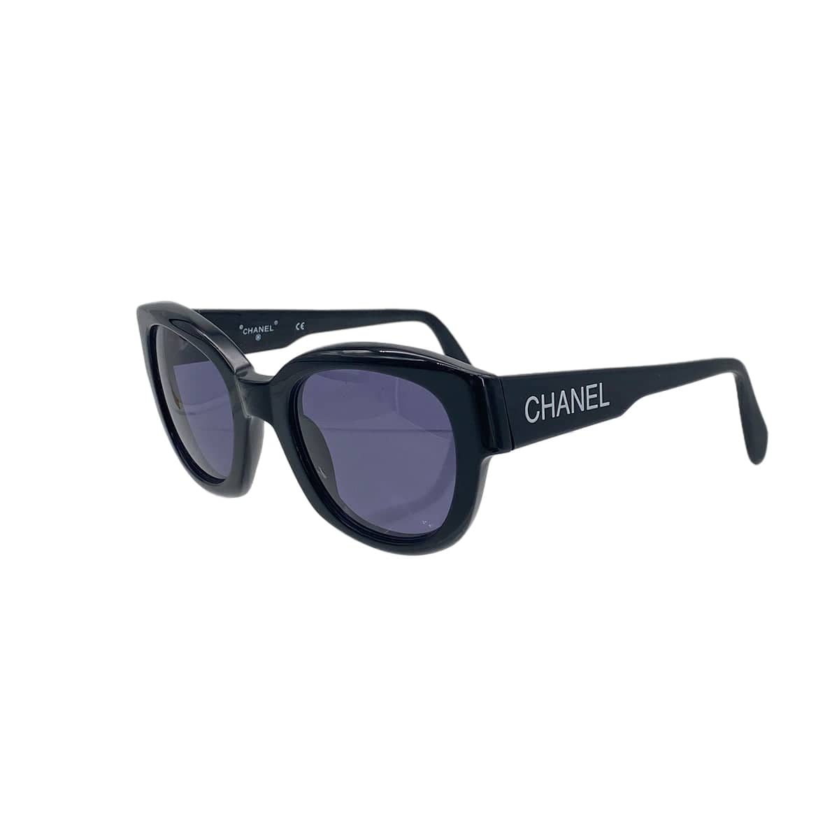 PURPOSE CHANEL VINTAGE SUNGLASSES LOGO BLACK EYEWEAR 90308288