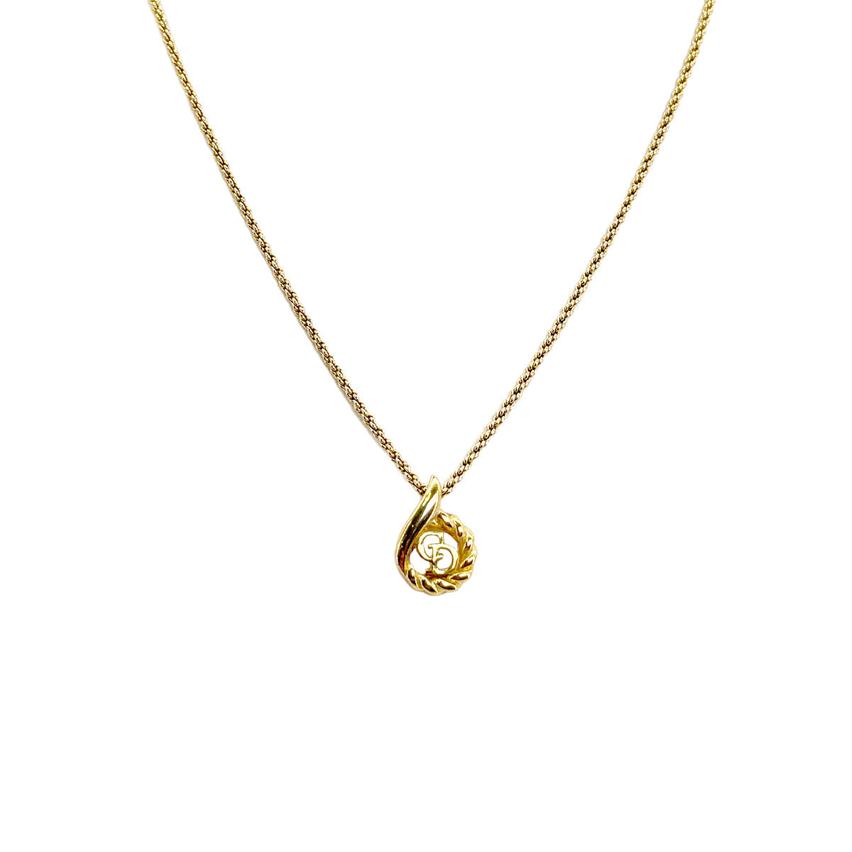 PURPOSE CHRISTIAN DIOR NECKLACE CD LOGO GOLD ACCESSORY 90299099